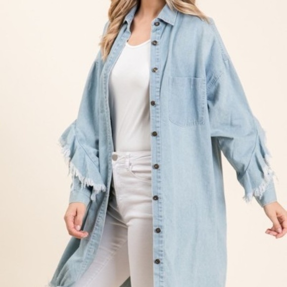 Tops - unique jean tunic